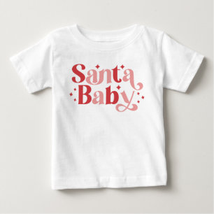 Santa Baby - Retro Weihnachtstypografie T-shirt