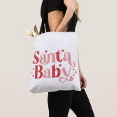 Santa Baby - Retro Weihnachtstypografie Tasche (Von Nahem)