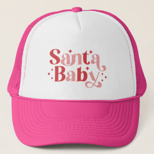 Santa Baby - Retro Weihnachtstypografie Truckerkappe