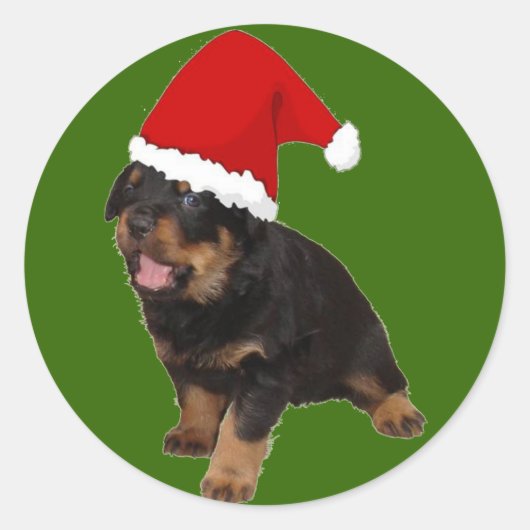 Santa Baby Runder Aufkleber (Vorderseite)