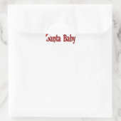 Santa Baby Runder Aufkleber (Tasche)