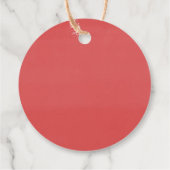 Santa Baby Rustic Winter Greenery Babydusche Geschenkanhänger (Rückseite)