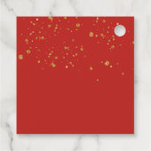 Santa Baby Rustic Winter Greenery Babydusche Geschenkanhänger (Rückseite)