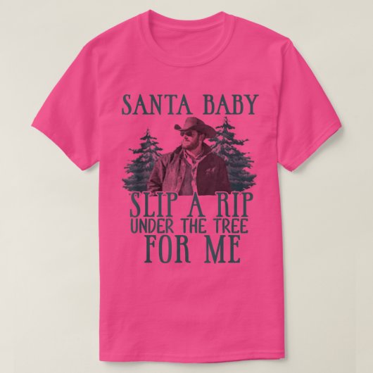 Santa Baby rutschte mir einen Rippe unter den Baum T-Shirt (Design vorne)