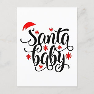 Santa Baby Schwangerschaft Ankündigung Weihnachten