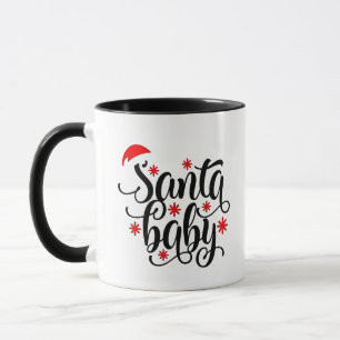 Santa Baby Schwangerschaft Ankündigung Weihnachten Tasse