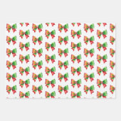 Santa Baby shower bow and Santa hat Christmas Geschenkpapier Set (Vorderseite 3)