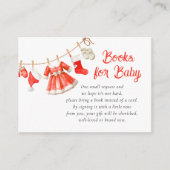 Santa Baby Shower Girl Books for Baby Begleitkarte (Vorderseite)