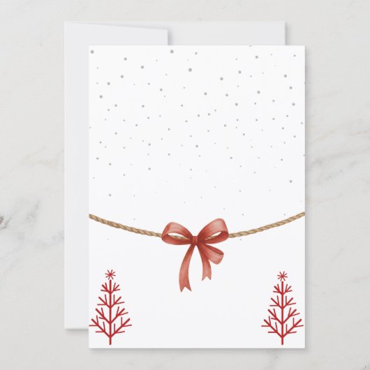 Santa Baby Shower Invitation Einladung (Rückseite)