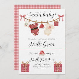 Santa Baby Shower Invitation Einladung