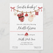 Santa Baby Shower Invitation Einladung (Vorderseite)