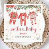 Santa Baby Shower Weihnachtsmann Paper Napkin Serviette