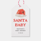 Santa Baby Vintag Holiday Baby Dusche Geschenkanhänger (Vorderseite)