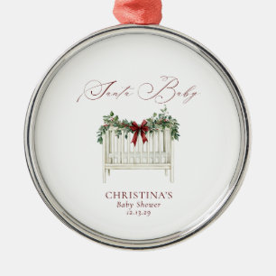 Santa Baby Weihnachten Baby Shower Andenken Ornament Aus Metall