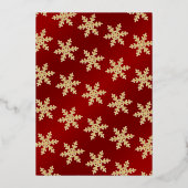 Santa Baby | Weihnachts-Baby-Dusche Danke, wirklic Folieneinladung (Rückseite)