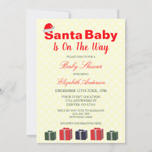 Santa Baby Weihnachts-Baby-Party Einladung