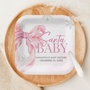 Santa Baby Weihnachts-Baby-Party Pappteller