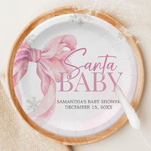 Santa Baby Weihnachts-Baby-Party Pappteller