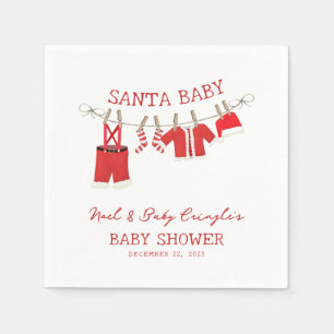 Santa Baby Weihnachts-Baby-Party Serviette