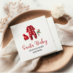 Santa Baby Weihnachts-Baby-Party Serviette