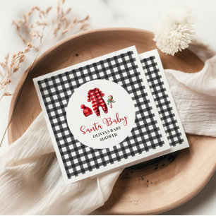 Santa Baby Weihnachts-Baby-Party Serviette
