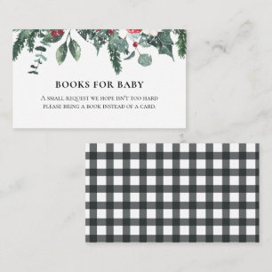 Santa Baby Weihnachts-Baby-Shower-Buch-Anfrage Begleitkarte
