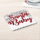 Santa Baby Weihnachts-Untersetzer Untersetzer (angewinkelt)
