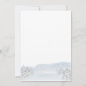 Santa Baby Weihnachts Winter Baby Dusche Einladung (Rückseite)