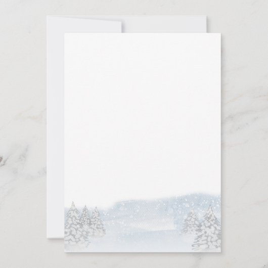 Santa Baby Weihnachts Winter Baby Dusche Einladung (Rückseite)