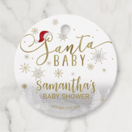 Santa Baby Weihnachts Winter Baby Dusche Fevor Tag Geschenkanhänger