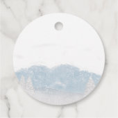 Santa Baby Weihnachts Winter Baby Dusche Geschenkanhänger (Rückseite)