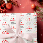 Santa Baby Weihnachts Winter Baby Dusche Geschenkpapier