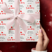 Santa Baby Weihnachts Winter Baby Dusche Geschenkpapier Set