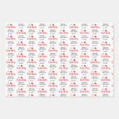 Santa Baby Weihnachts Winter Baby Dusche Geschenkpapier Set (Vorderseite 2)