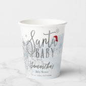 Santa Baby Weihnachts Winter Baby Dusche Pappbecher (Vorderseite)