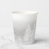 Santa Baby Weihnachts Winter Baby Dusche Pappbecher (Rückseite)