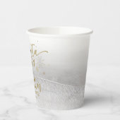 Santa Baby Weihnachts Winter Baby Dusche Pappbecher (Links)