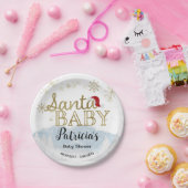 Santa Baby Weihnachts Winter Baby Dusche Pappteller (Party)