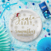 Santa Baby Weihnachts Winter Baby Dusche Pappteller (Party)