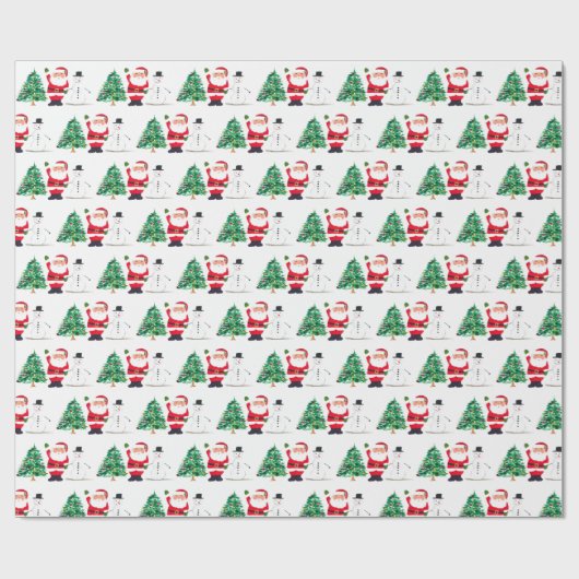 Santa Baby Weihnachts Winter Red Baby Dusche Geschenkpapier (Flach)