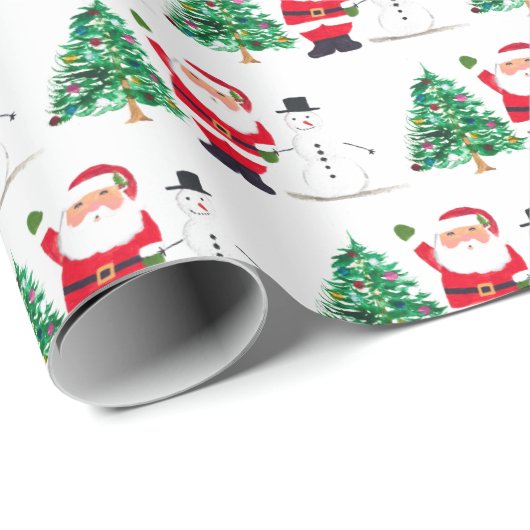 Santa Baby Weihnachts Winter Red Baby Dusche Geschenkpapier (Rolleneckpunkt)