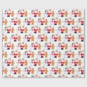 Santa Baby Weihnachts Winter Red Baby Dusche Geschenkpapier (Flach)