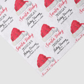 Santa Baby Weihnachts Winter Red Baby Dusche Seidenpapier (Detail)