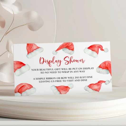 Santa Baby Weihnachtsanzeiger Kinderdusche Begleitkarte