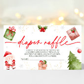Santa Baby WeihnachtsBaby Duschdusche Windeln Raff Begleitkarte