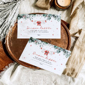 Santa Baby WeihnachtsBaby Duschdusche Windeln Raff Begleitkarte