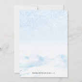 Santa Baby Weihnachtsbeleuchtung Gender Reveal Einladung (Rückseite)