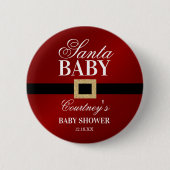 Santa Baby | Weihnachtsdusche Button (Vorderseite)