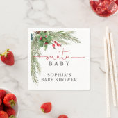 Santa Baby Weihnachtsdusche Napkins Serviette (Beispiel)