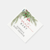 Santa Baby Weihnachtsdusche Napkins Serviette (Ecke)